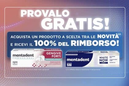Cashback Mentadent Gengive Forti e Mentadent White Now 3 in 1
