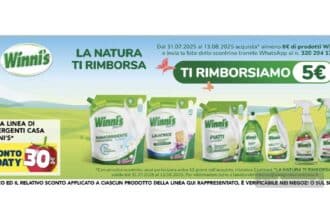 Cashback Winni's "La natura ti rimborsa