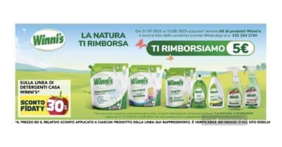 Cashback Winni's "La natura ti rimborsa