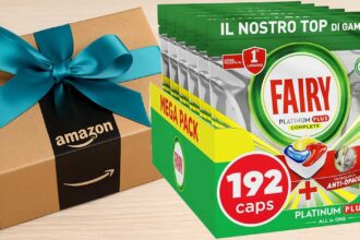 Fairy Platinum Plus 192 capsule in offerta Prime Day