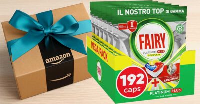 Fairy Platinum Plus 192 capsule in offerta Prime Day