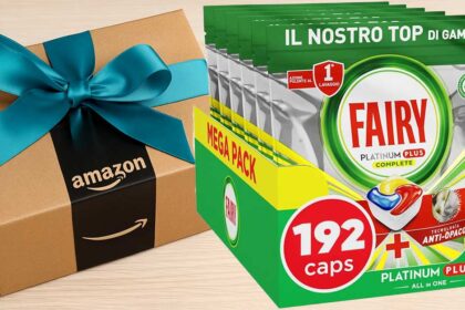 Fairy Platinum Plus 192 capsule in offerta Prime Day