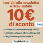 Iscriviti alla newsletter Philips e ricevi subito 10