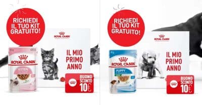 Royal Canin: omaggio kit benvenuto gattino e cane