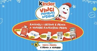 Concorso Kinder "Vinci momenti insieme 2025