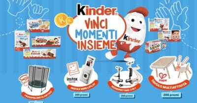 Concorso Kinder "Vinci momenti insieme 2026"