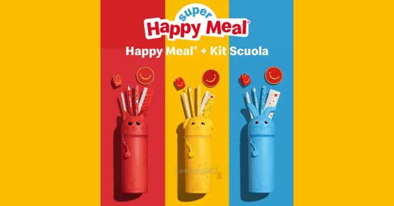 Kit scuola McDonald’s 2026 con l’Happy Meal