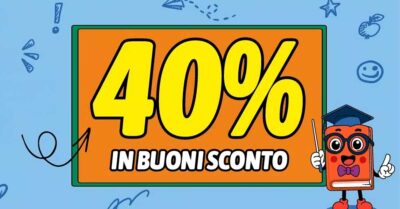 promozione Bennet Club buono sconto 40% zaini astucci diari rientro scuola 2026