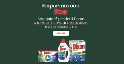 Cashback Risparmia con Dixan