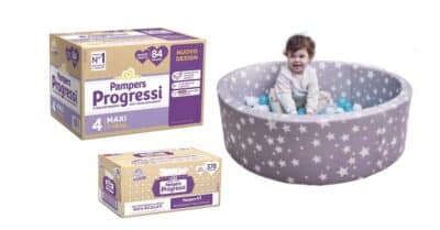 Con Pampers vinci una piscina con palline per bambini