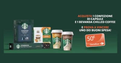 Concorso Starbucks da Carrefour
