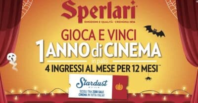 Vinci un anno di cinema con Sperlari