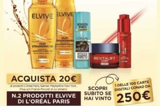Concorso L'Oreal "Prova a vincere la spesa con i tuoi Brand": 100 card da 250€!