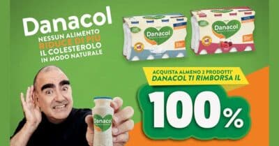 Cashback Danacol in Esselunga: ricevi il rimborso del 100% su 2 confezioni
