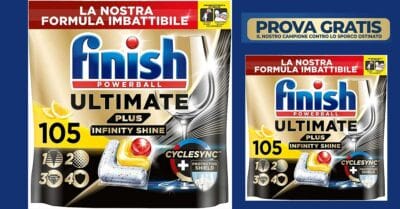 Prova gratis Finish Ultimate Plus Q4 2025 con il cashback