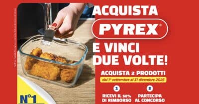 cashback concorso Pyrex Vinci 2 Volte rimborso 50% elettrodomestici Philips in palio
