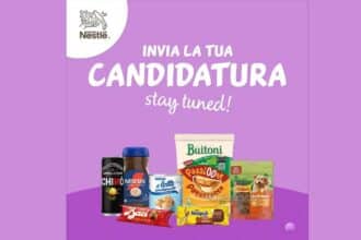 Inserzione Nestlé per diventare tester con prodotti Buitoni, Nescafé, Baci Perugina e Nesquik