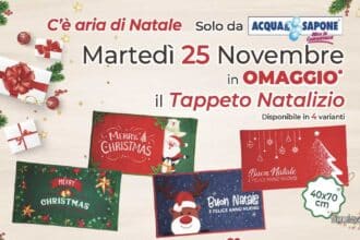 Acqua & Sapone regala il tappeto natalizio