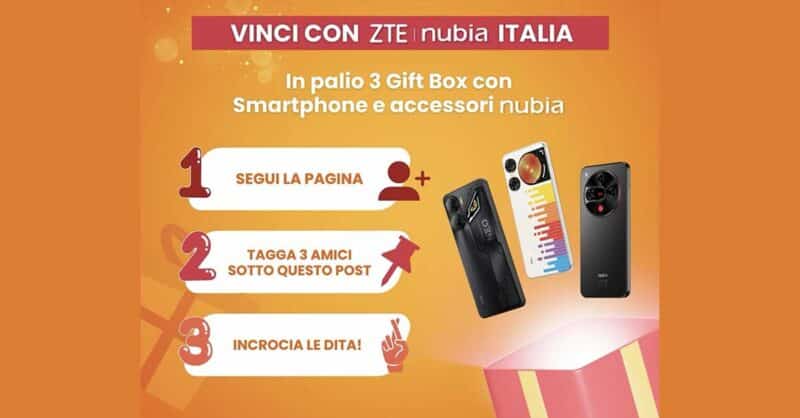 Concorso ZTE nubia: vinci smartphone e accessori