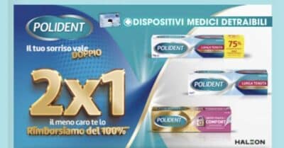 Polident ti rimborsa il fissativo