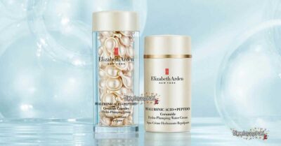 Campioni omaggio HA + Peptides Ceramide Capsules & Water Cream Elizabeth Arden