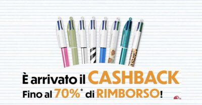 cashback BIC 4 Colori rimborso fino al 70% penna 4 colori 2026