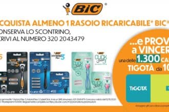 Prova a vincere una gift card Tigotà con i rasoi BIC