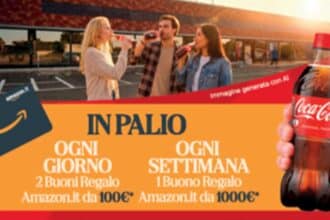 concorso Coca-Cola Autogrill instant win buoni regalo Amazon 100 1000 euro 2026