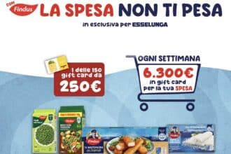 La spesa non ti pesa con Findus: puoi vincere gift card Esselunga fino a 6.300€!