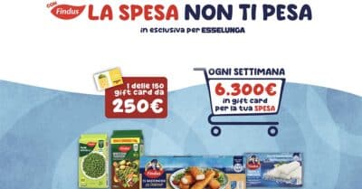 La spesa non ti pesa con Findus: puoi vincere gift card Esselunga fino a 6.300€!