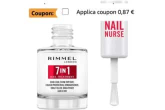 Rimmel London Base Top Coat 7 in 1 offerta Amazon coupon sconto nail care vegano