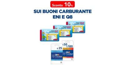 Promozione Esselunga: sconto del 10% sui buoni carburante