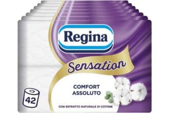 Offerta Regina Sensation 42 rotoli Amazon a 13,93€