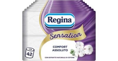 Offerta Regina Sensation 42 rotoli Amazon a 13,93€