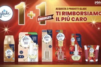 Cashback Glade 1+1 rimborsato