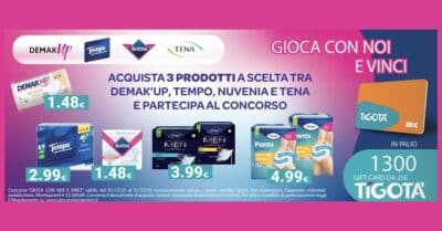 Concorso DemakUp, Tempo, Nuvenia, TENA