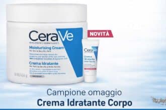 Campioni omaggio crema idratante CeraVe viso e corpo