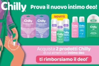 Cashback “CHILLY ti rimborsa il deo intimo