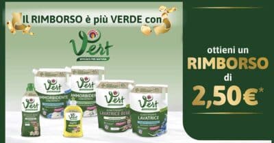 Cashback “Il rimborso è più verde con Vert”