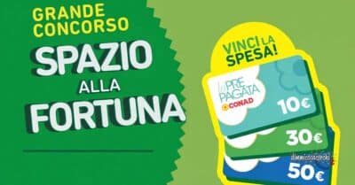 concorso Spazio alla Fortuna Conad 2026