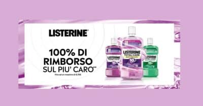 Cashback "Listerine ti rimborsa"