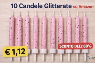 candele glitterate