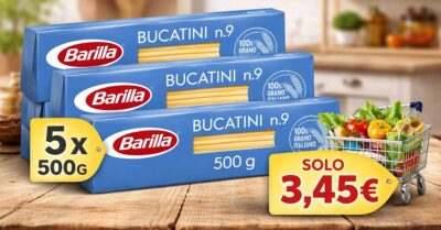 Offerta Amazon Pasta Barilla Bucatini