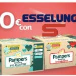 Pampers e Esselunga ti regalano una card da 10€ come premio certo