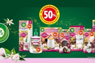 cashback Air Wick Sinfonia di Fiori di Sanremo rimborso 50% 2026