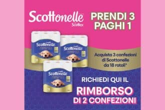 Con Scottonelle prendi 3 e paghi 1!