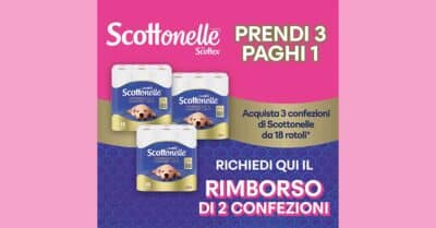 Con Scottonelle prendi 3 e paghi 1!