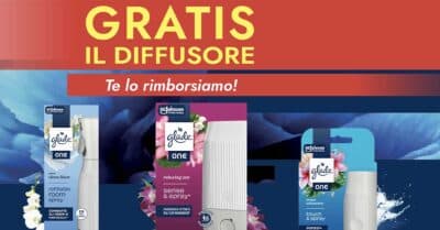 cashback Glade diffusore rimborsato rimborso fino a 3 euro 2026