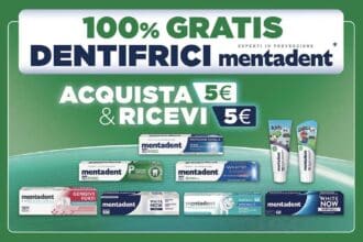 100% gratis Dentifrici Mentadent rimborsati