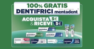 100% gratis Dentifrici Mentadent rimborsati